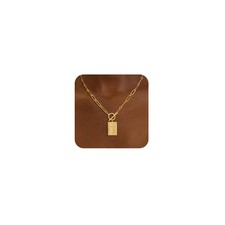 Cross Necklace Women 14K Gold Plated Paperclip Dainty Religious Christian Gift