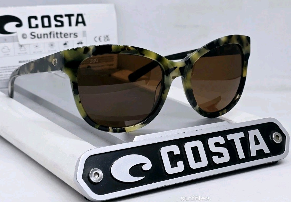 COSTA DEL MAR vintage tortoise/copper BIMINI polarized 580G
