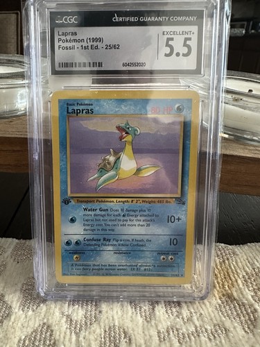 Lapras (1st Edition) graded CGC 5.5 for sale on eBay