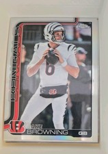 2025 Topps Chrome Jake Browning #63 Refractor Cincinnati Bengals Football