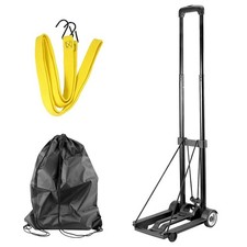 Folding Hand Truck, 55 Lbs 25 KG Heavy Duty Solid Construction Utility Cart w...