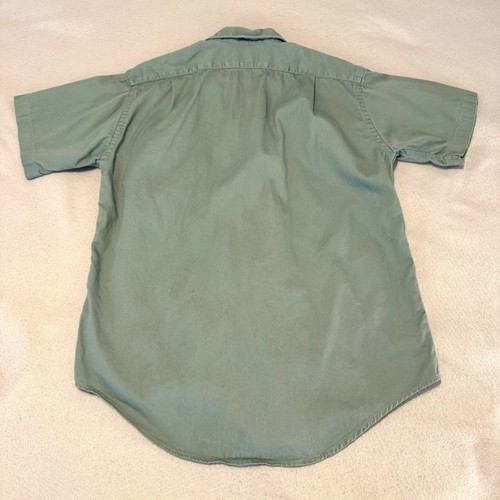 Ralph Lauren Polo Country For Boys Shirt Large Sportsman Button Up Army Green - Picture 2 of 9