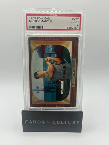 1955 Bowman Mickey Mantle PSA 2