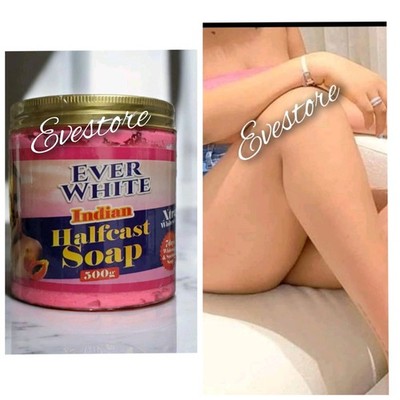 1x Ever White Indian Whitening Body Soap. 500g.