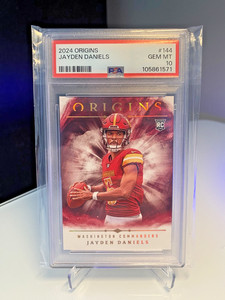 2024 Origins JAYDEN DANIELS RC #144 Washington Commanders PSA 10