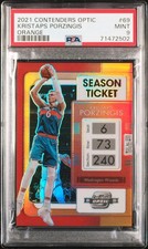 2021 PANINI CONTENDERS OPTIC KRISTAPS PORZINGIS #69 ORANGE Numbered BASKETBALL