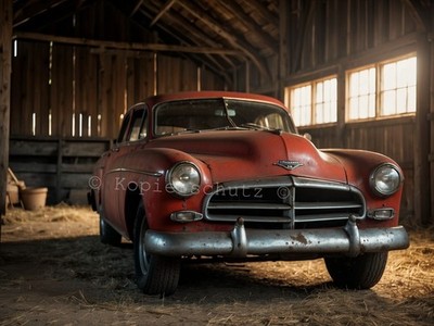 Foto Abzug 10x15cm Barn found ''Buick1'' Fantasie Scheunenfund Oldtimer AR-Bild
