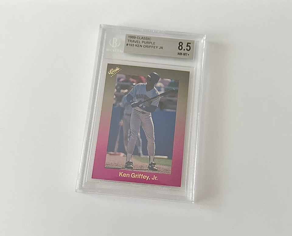 1989 Classic Travel Purple Baseball MLB Ken Griffey Rookie Card Beckett BGS PSA - Bild 1 von 2