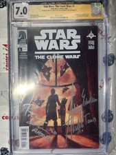 CLONE WARS 1 Dark Horse 2008 Signed Rosario Dawson & Ashley Eckstein CGC-JSA 7.0