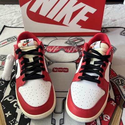 DZ2536-600 Nike Dunk Low Retro PRM Chicago Split University Red Black (Men's)S 8