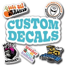 Custom Stickers And Custom Decals. Upload Your Photo Text Logo Or Image. U...