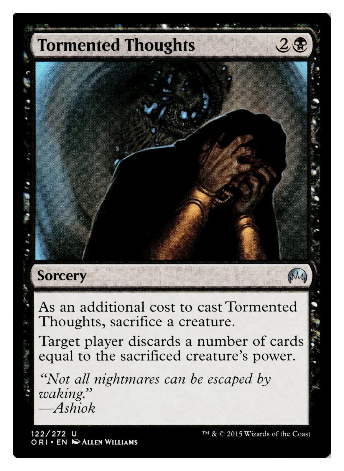 Tormented Thoughts 122 Uncommon Magic Origins Magic: The Gathering Near Mint