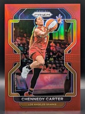 2022 Panini Prizm WNBA #73 Chennedy Carter Red /199 - Los Angeles Sparks