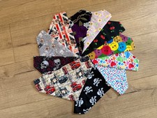 Handmade slide on collar Dog/Pet Bandanas New Designs Free Postage 