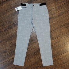 Pantalone Zara The Driver taglia M (vestibilità 32x29) grigio a quadri comodo slim elastico in vita