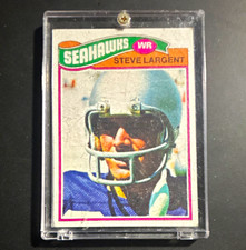Topps 1977 Steve Largent Rookie #16 Seattle Seahawks NFL Football Card. rookie card picture
