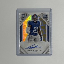 2015 Panini Crown Royale Gold Rookie Auto #154 Landon Collins Giants 01/15