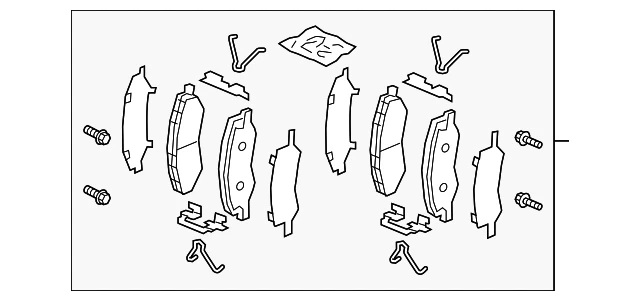 Juego de pastillas de freno delanteras originales Honda 45022-THR-A02 Foto 2 de 4