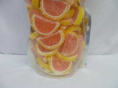 Cavalier Gummy Fruit Grapefruit Slices -2lb Bag