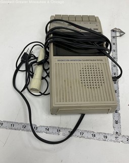 Texas Instruments Beige Program Recorder Cassette Data Recorder Microphone