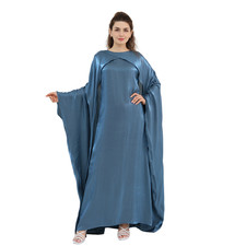Muslim Women Kaftan Headscarf Dubai Kaftan Abaya Islamic Ramadan Robe Gown Maxi