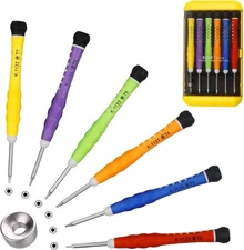 KER 6pcs Torx Screwdriver Set T2-T7 Magnetic CRV for Xbox PS4 MacBook Watch