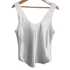Vintage Orvis Top Womens Medium Satin Cami Shiny Glossy Slippery Fairy USA Made