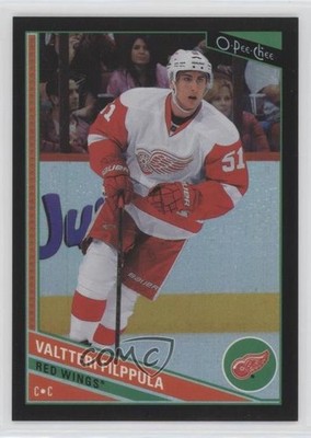 2013-14 O-Pee-Chee Black Rainbow Foil 75/100 Valtteri Filppula #382 1s8