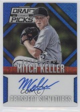 2014 Panini Prizm Perennial Draft Picks Blue Mojo 70/75 Mitch Keller Auto 2d9