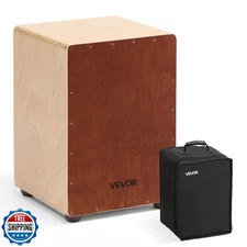 VEVOR Cajon Box Drum, with Internal Snare Wires, Lightweight Wooden Percussio