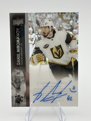 2021-22 Upper Deck Clear Cut Rookies Daniil Miromanov #CC-DM Rookie Auto RC