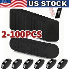 2-100 Magnetic Metal Plates Adhesive Sticker Replace For Car Phone Holder Lot