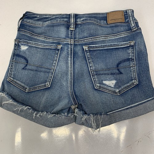 American Eagle Shorts SZ 6 Woman Lot Denim Hi Rise Festival Midi Stretch Beach - Picture 6 of 15