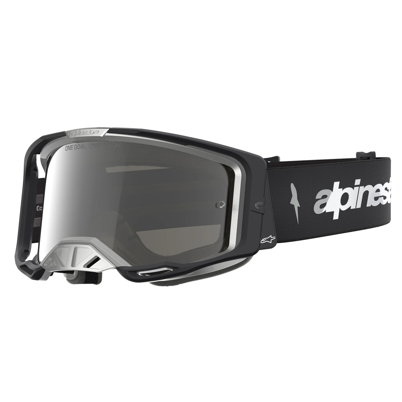 Alpinestars Vision 8 Amber Goggles Black Silver Mirror Silver - Image 2