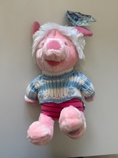 12" Stuffed Plush Piglet Winter Sweater Hat Disney Store Exclusive