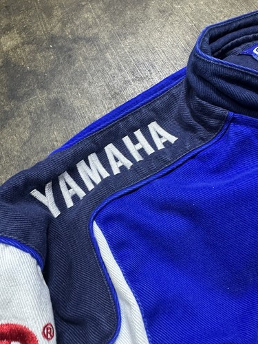 VINTAGE JH DESIGN LICENSED PRODUCT YAMAHA RACING BOMBER STYLE JACKET IN SIZE XL - Picture 8 of 17