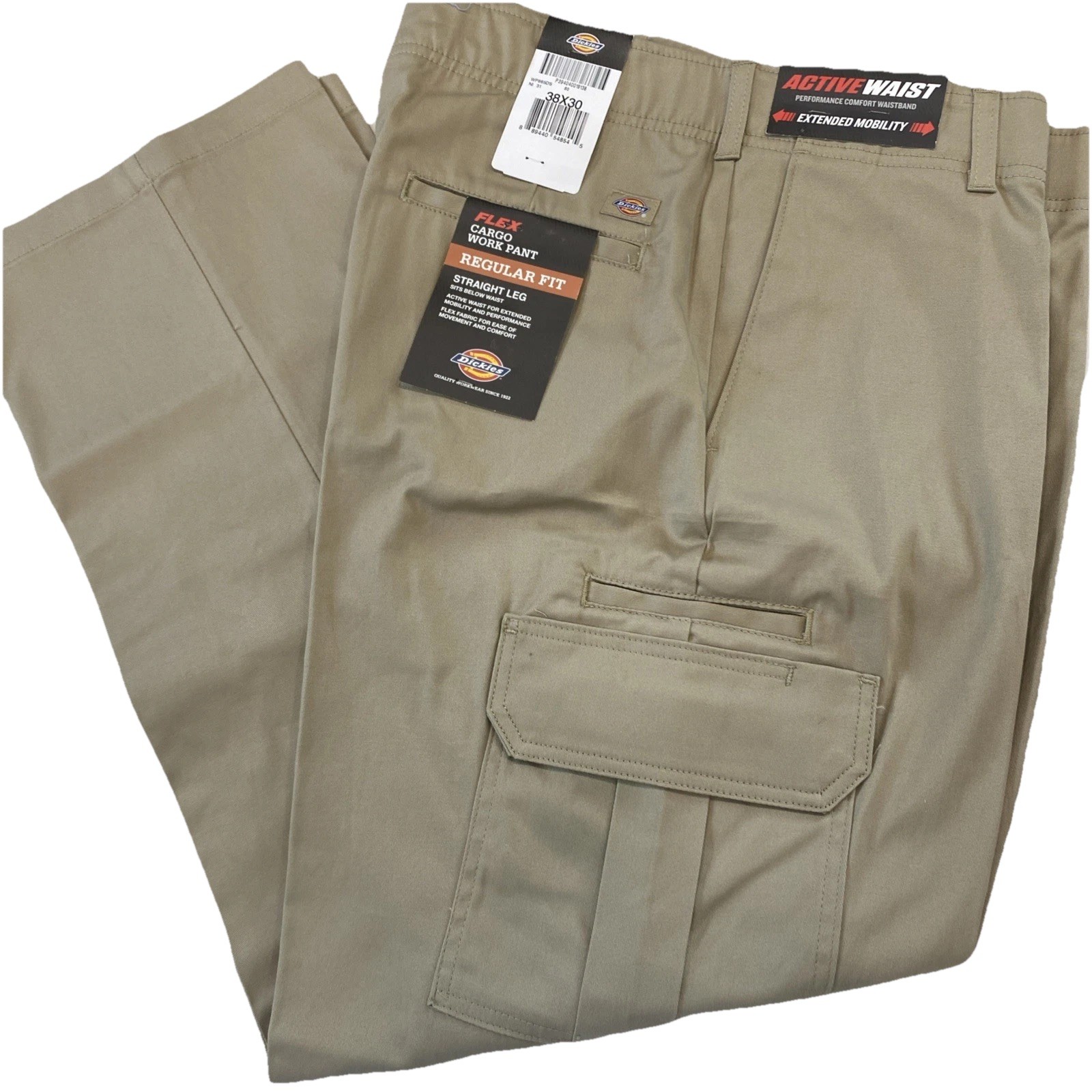 Dickies Flex Cargo Work Pants 38x30 Regular Fit Straight Leg