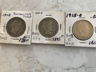 A LOT OF THREE BARBER SILVER HALF DOLLAR.The DATES ARE:1912,1915D,1915S — photo 1