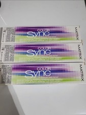 Image of Matrix Color Sync 5minute Fast Toner Anti Yellow Hair Colour 90ml X3