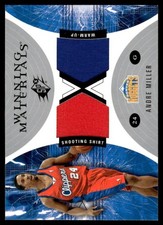 2003 SPX ANDRE MILLER WM23 MINT WINNING MATERIALS BASKETBALL DENVER NUGGETS