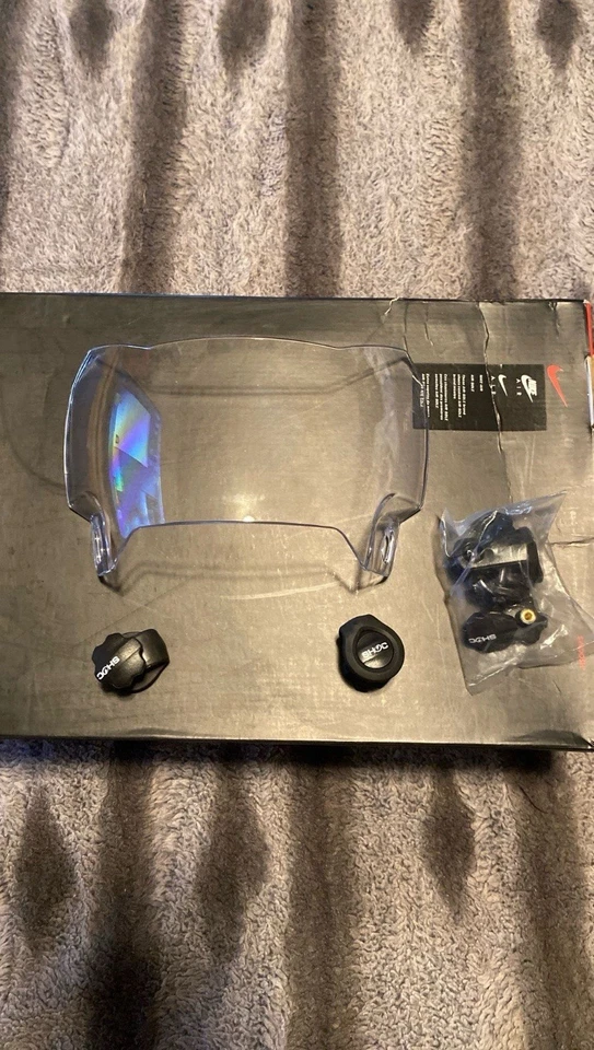 Visera de casco con visera de choque transparente de fútbol Foto 2 de 2