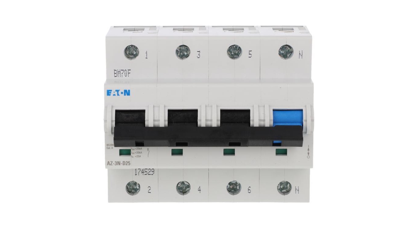 Overcurrent Switch 3P+N D 25A 25kA AC AZ-3N-D25 174529