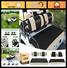 Golf Cart Seat Covers Front Rear Fits Yamaha Club Car Ezgo - Breathable 3d Golf Cart Seat Covers Front Rear Fits Yamaha Club Car Ezgo - Breathable 3d