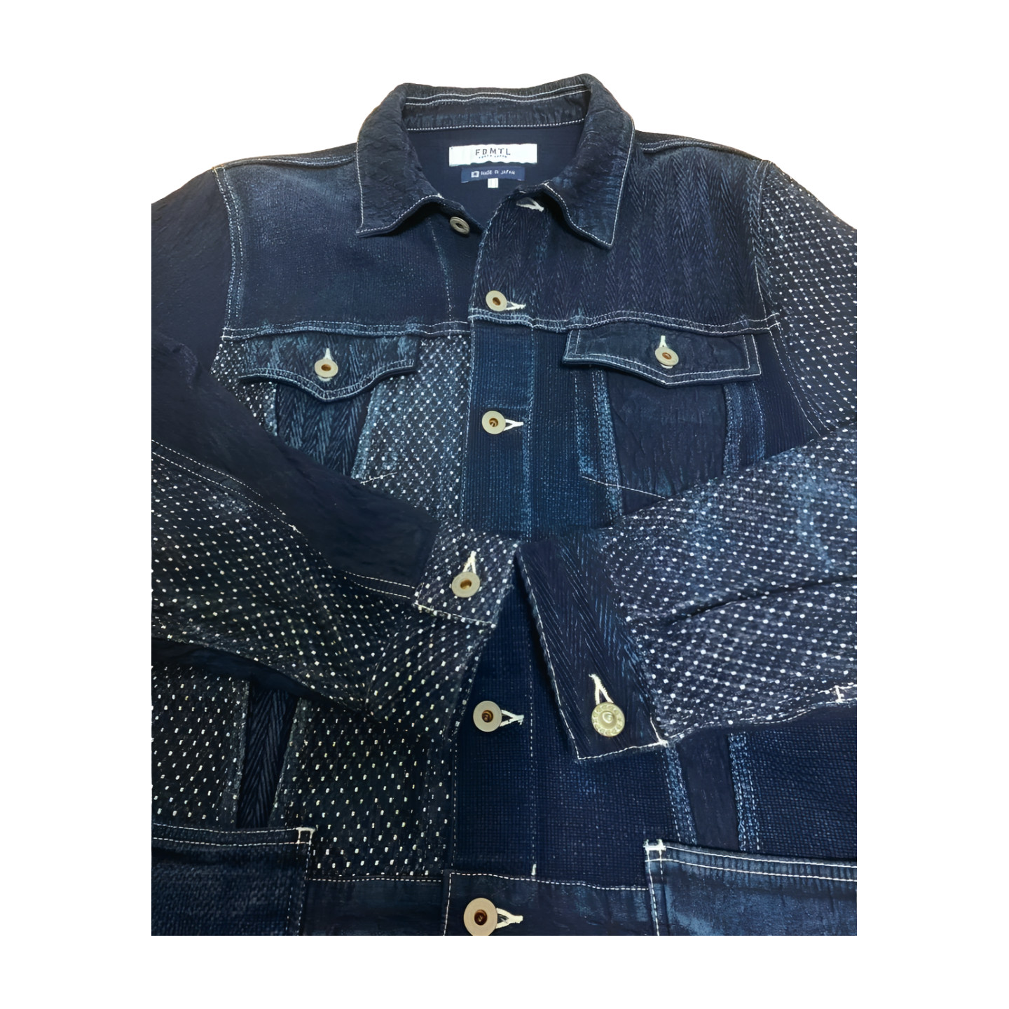 FDMTL Patchwork Sashiko Type 3 Coverall Jacket In… - image 3