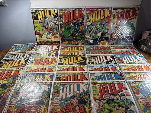 Marvel Comics The Incredible Hulk 1971 Comic Book Lot Of 32 Vintage Bronze Era