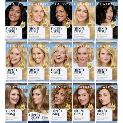 Clairol Nice'n Easy Crème Permanent Hair Dye Choose Your Shade