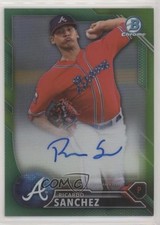 2016 Bowman Chrome Prospects Green Refractor 23/99 Ricardo Sanchez Auto 00c9