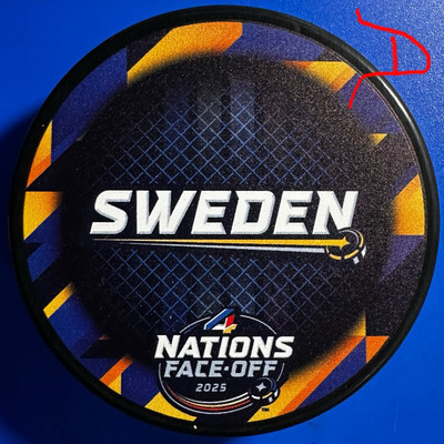 2025 Team Sweden 4-Nations Tournament Souvenir Puck