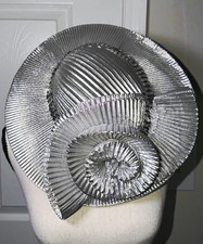 Women&rsquo;s Silver Fascinator Hat One Size Formal Headpiece with Decorative Trim