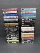 Vintage COUNTRY MUSIC Lot of 34 Cassette Tapes 70s - 90s